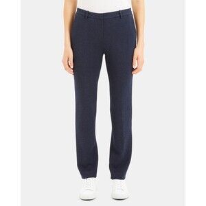 Womens Size 8 Theory Double Knit Jersey Pants Blue EUC